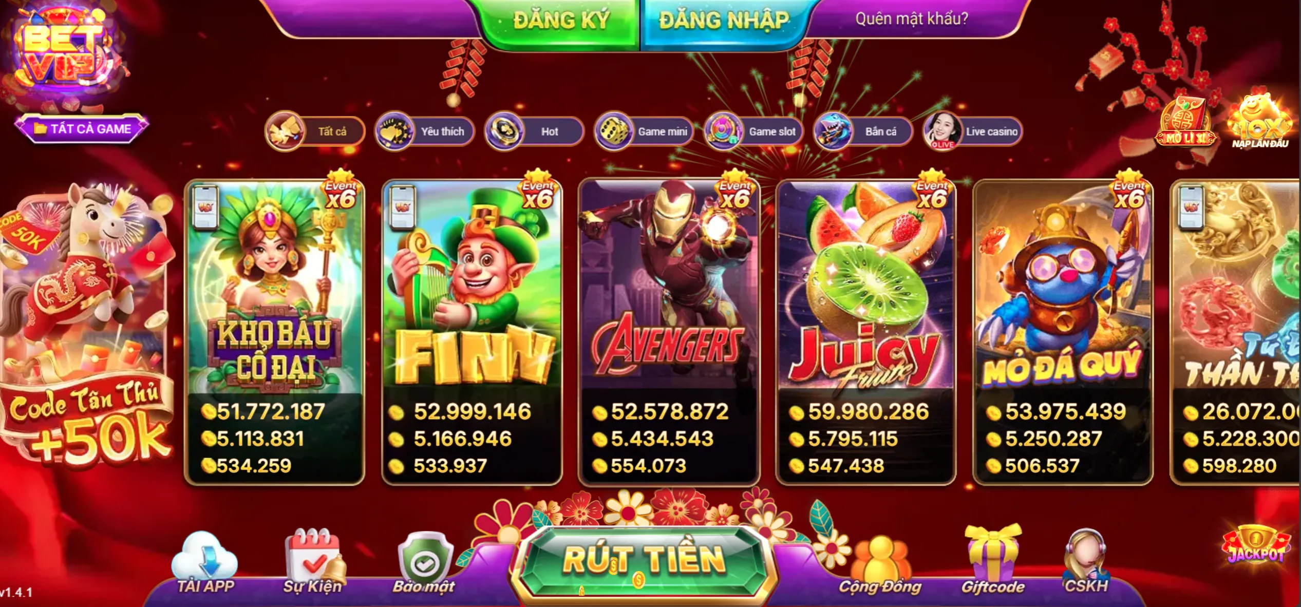 Game Nổ Hũ tại Betvip năm 2026