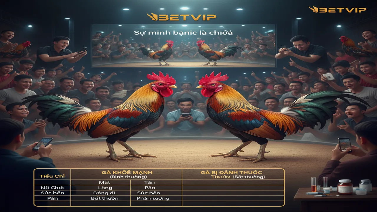 Cách nhận biết gà đá bị đánh thuốc